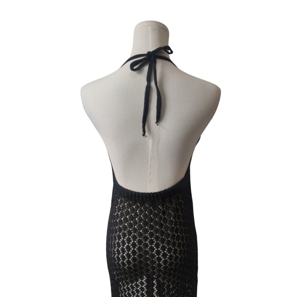 Slit Front Crochet Swim Cover - Picture 2 of 7